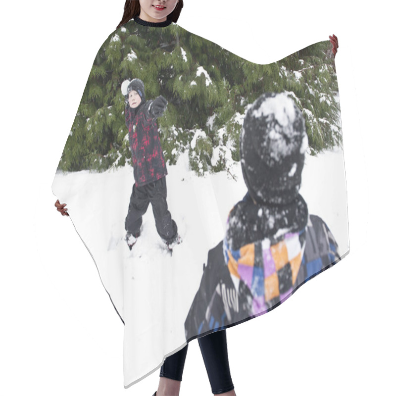 Personality  Winter Fun Hair Cutting Cape