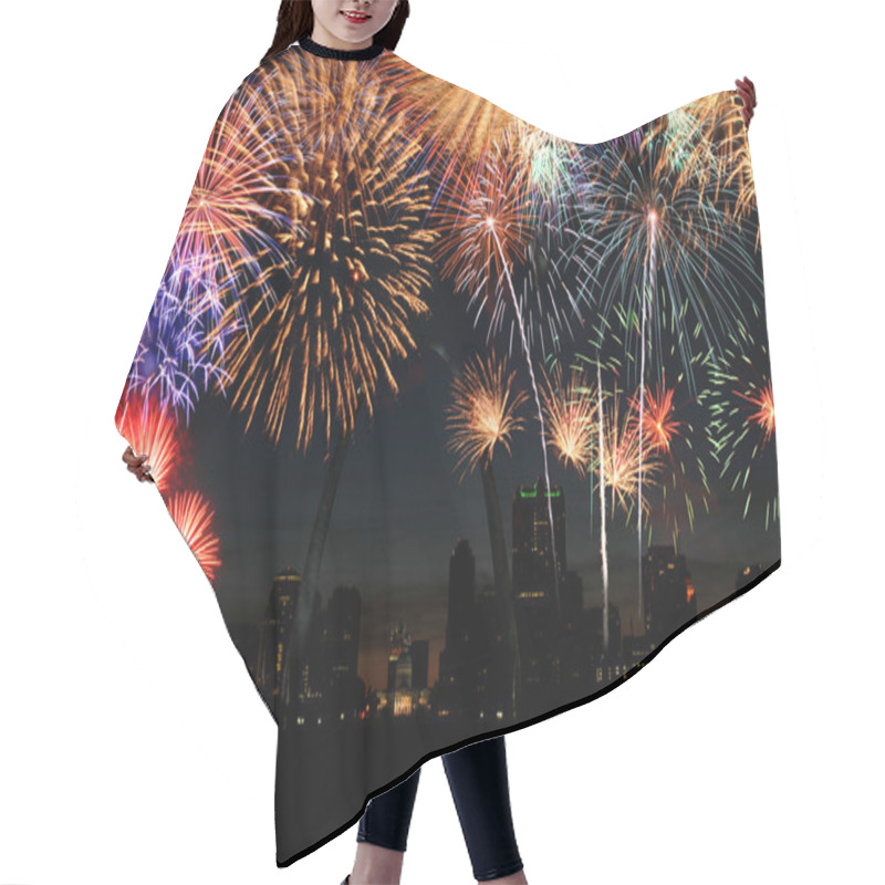 Personality  Fireworks Over Saint Louis Hair Cutting Cape