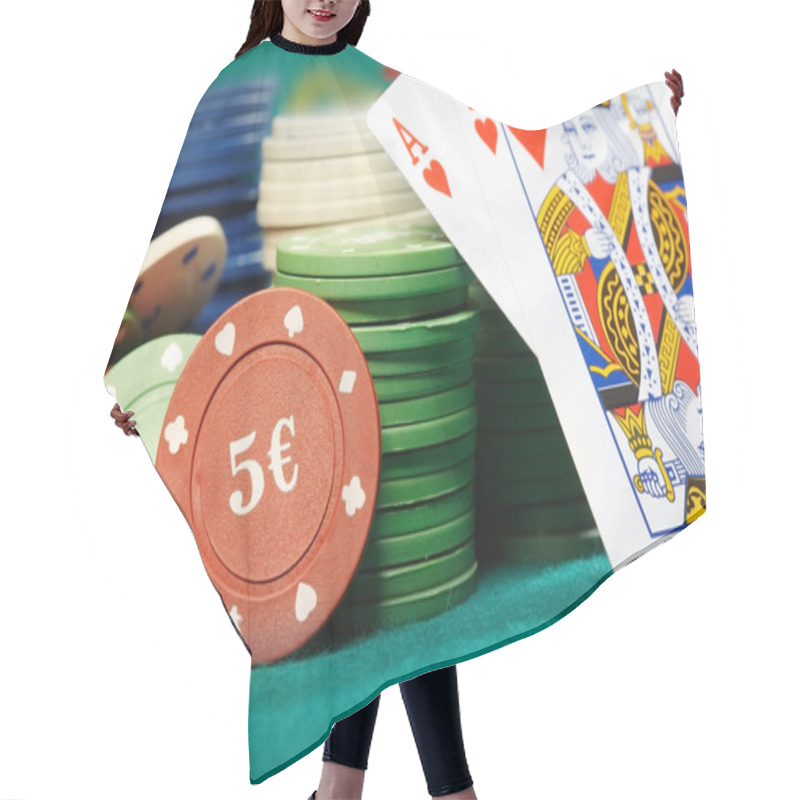 Personality  Poker Game Hair Cutting Cape