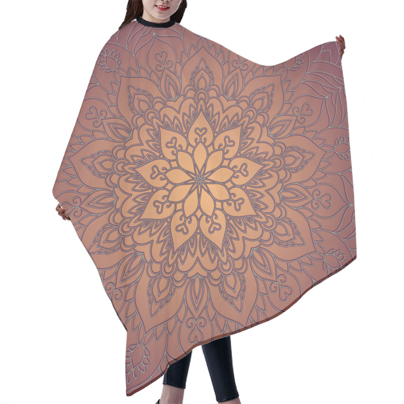 Personality  Mandala. Sample Background Hair Cutting Cape