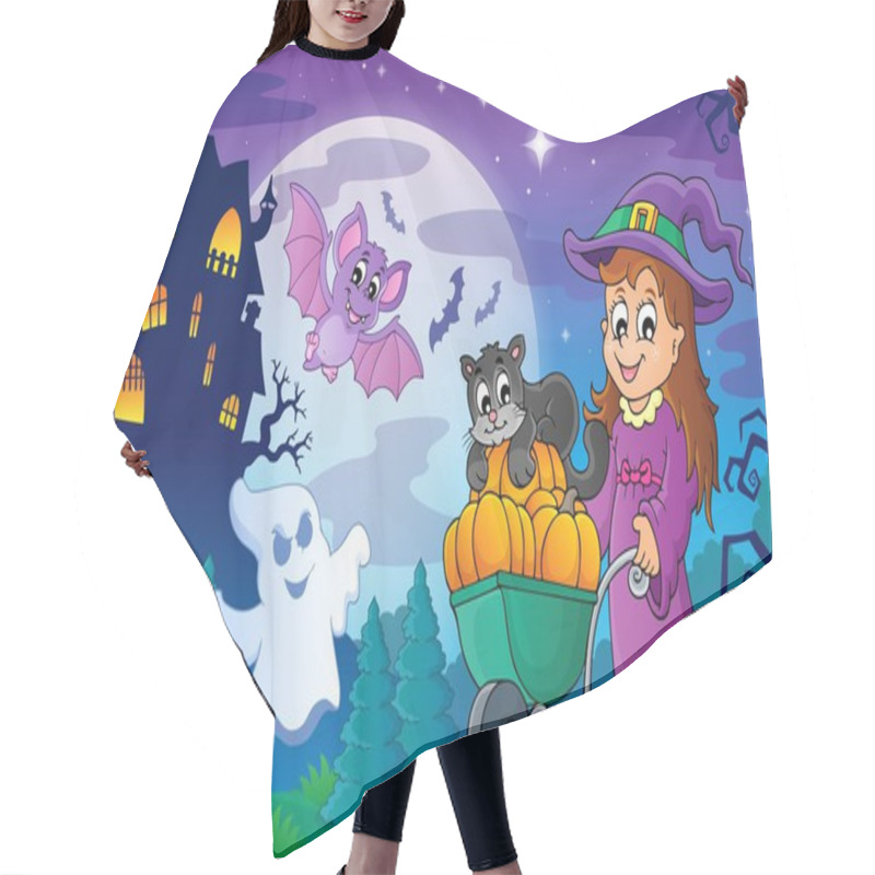 Personality  Halloween Topic Scene 2 Hair Cutting Cape