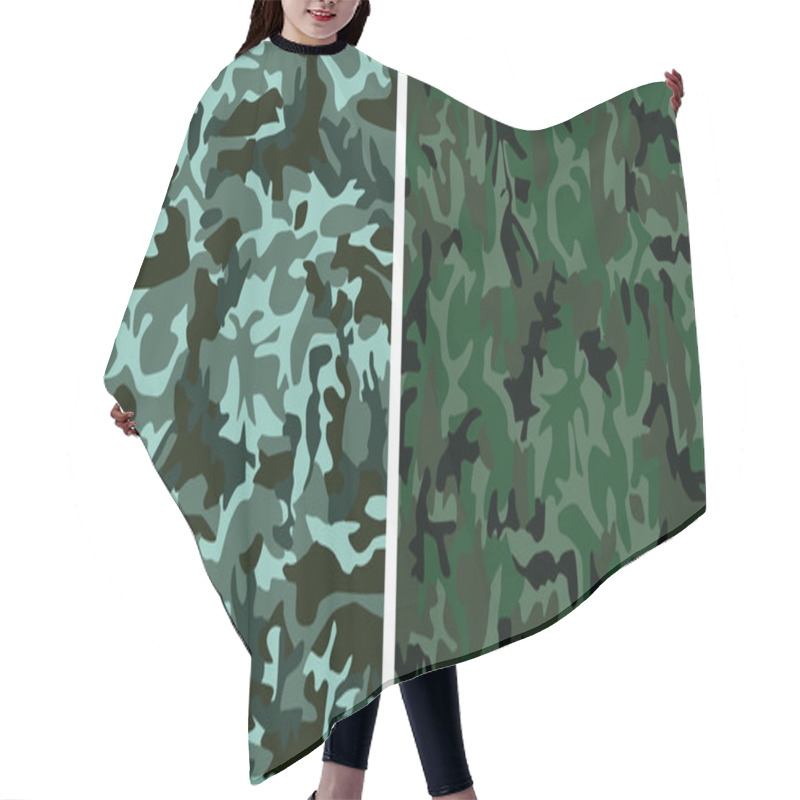 Personality  Camouflage Seamless Patterns Hair Cutting Cape