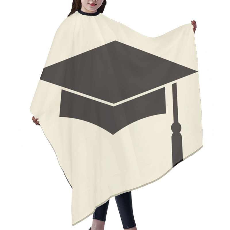 Personality  Mortar Board Or Graduation Cap Hair Cutting Cape