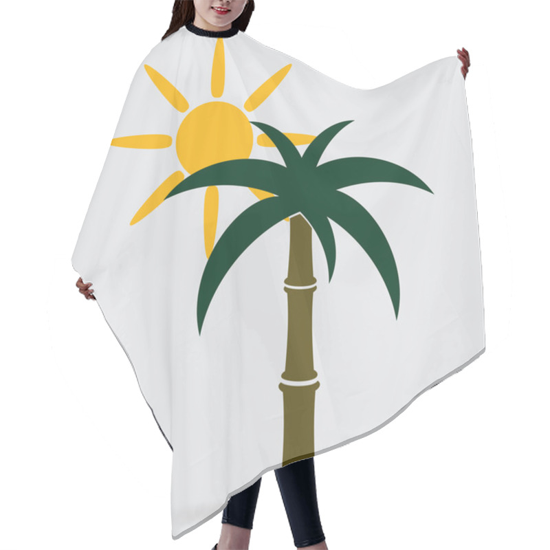 Personality  Palm Tree, Vacation Icon Hair Cutting Cape