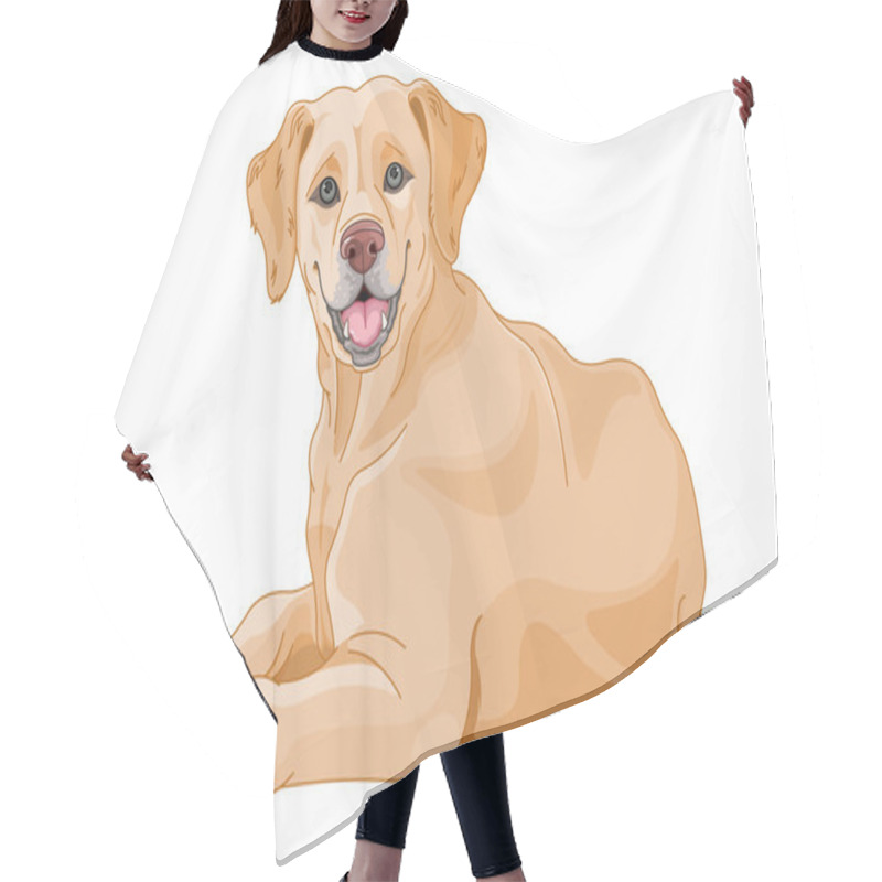 Personality  Cute Beige Labrador Hair Cutting Cape