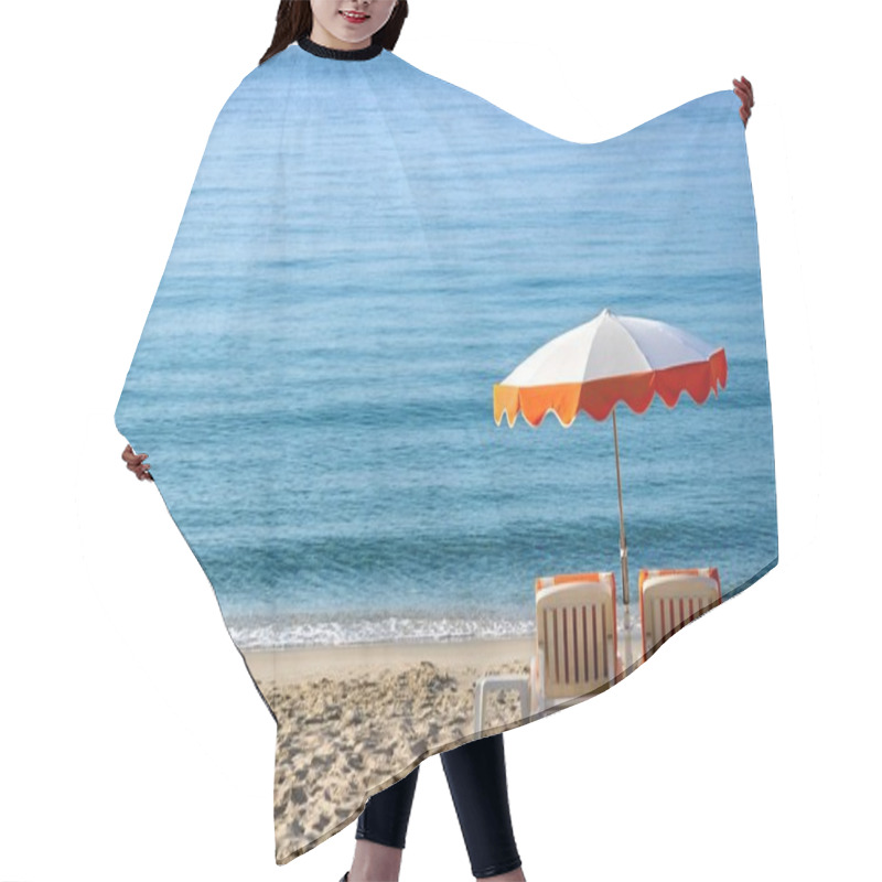 Personality  Caribbean Beach Sunny Umbrella Hair Cutting Cape