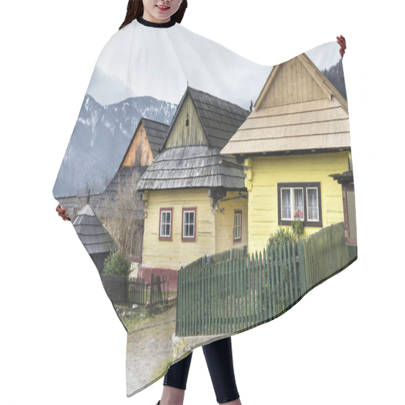 Personality  Wooden Houses In Vlkolinec Village, Slovak Republic Hair Cutting Cape