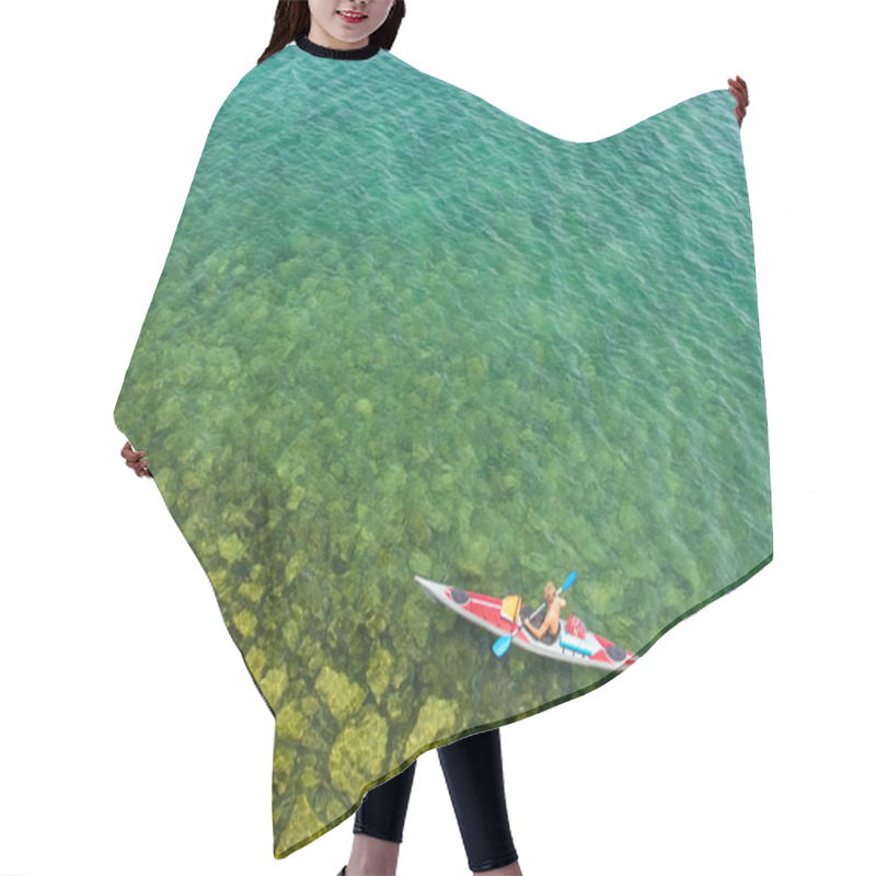 Personality  The Person In A Sea Kayak Hair Cutting Cape