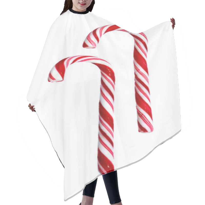 Personality  Candy Cane - With Clipping Path Hair Cutting Cape