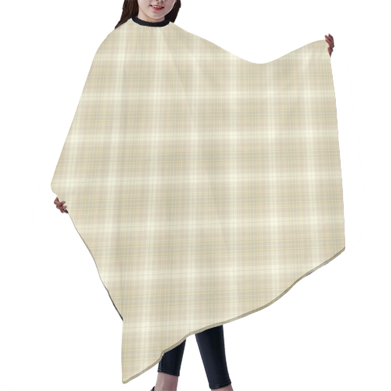 Personality  Seamless Gentle Plaid Hair Cutting Cape