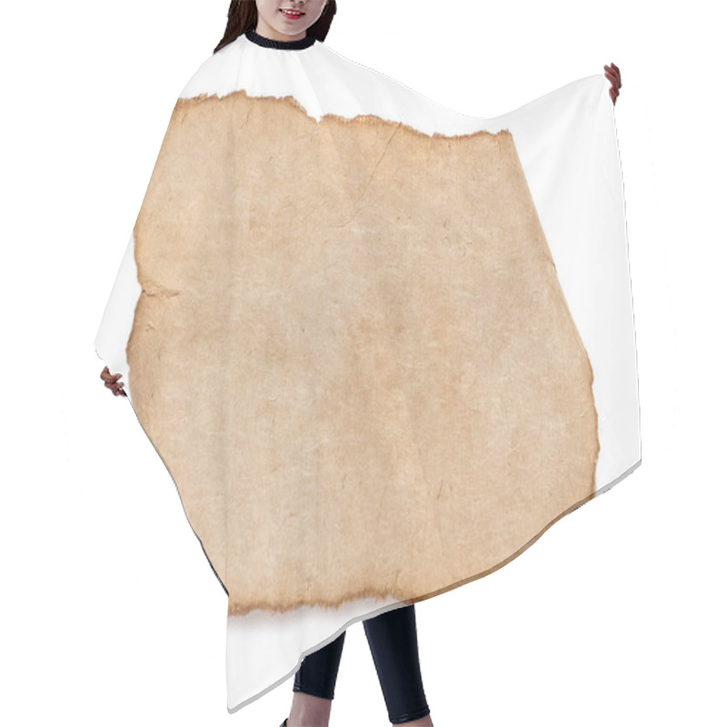 Personality  Blank Old Paper Texture Hair Cutting Cape