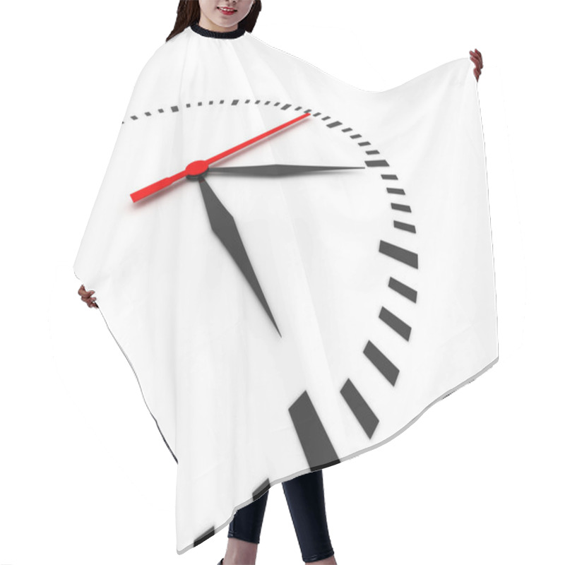 Personality  Clock Concept Hair Cutting Cape