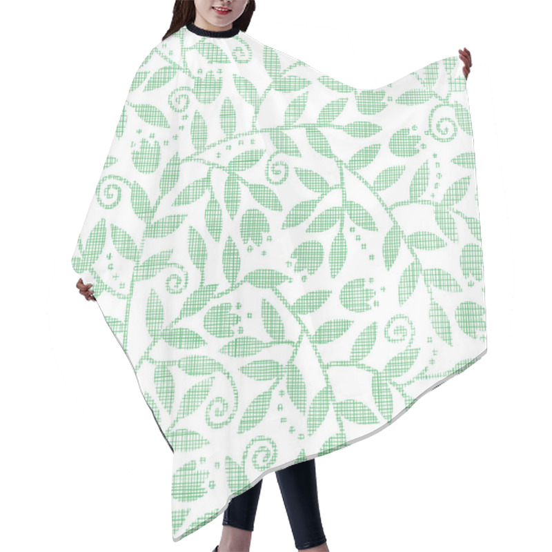 Personality  Leaves And Swirls Textile Seamless Pattern Background Hair Cutting Cape