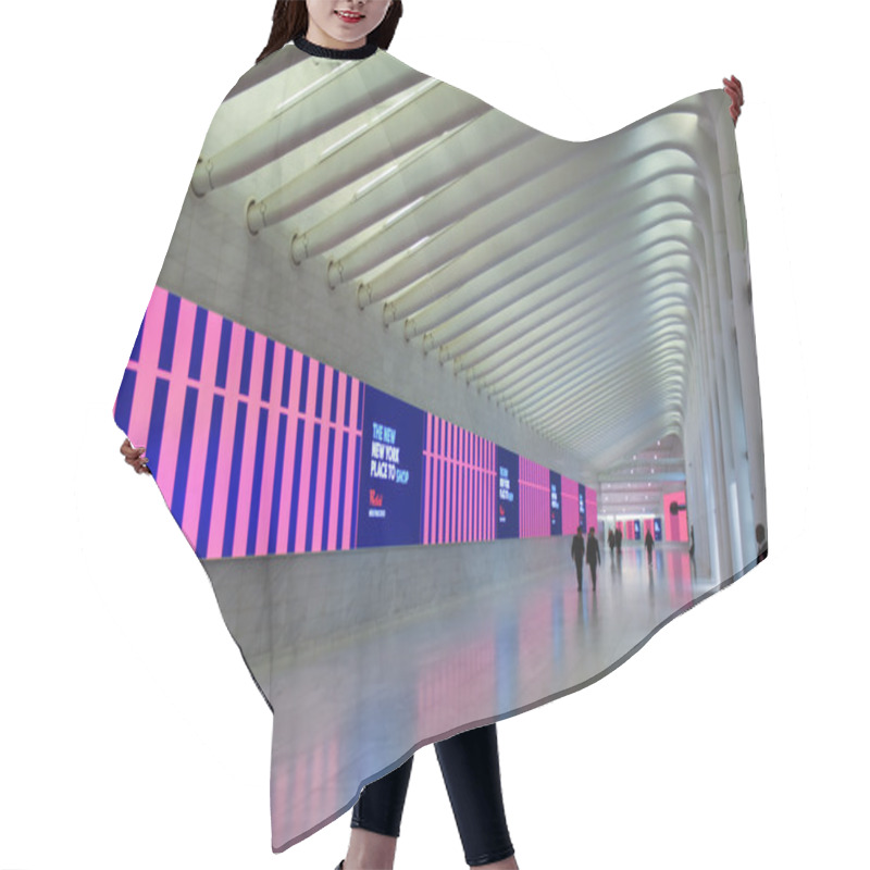 Personality  Visual Perspective Shot Of WTC Subway Station Hair Cutting Cape