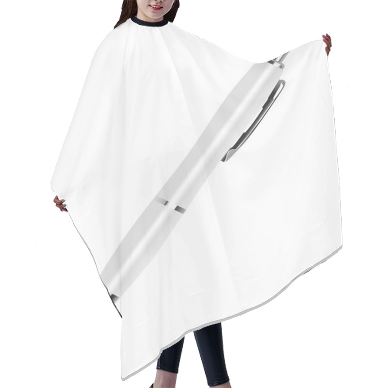 Personality  White Pan, Vector Hair Cutting Cape