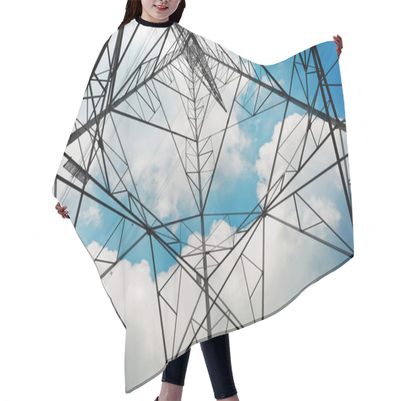 Personality  Power Tower In Sky Hair Cutting Cape