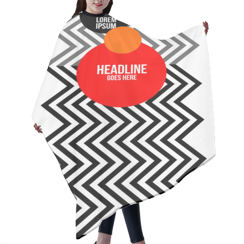 Personality  Geometrical Pattern Hair Cutting Cape