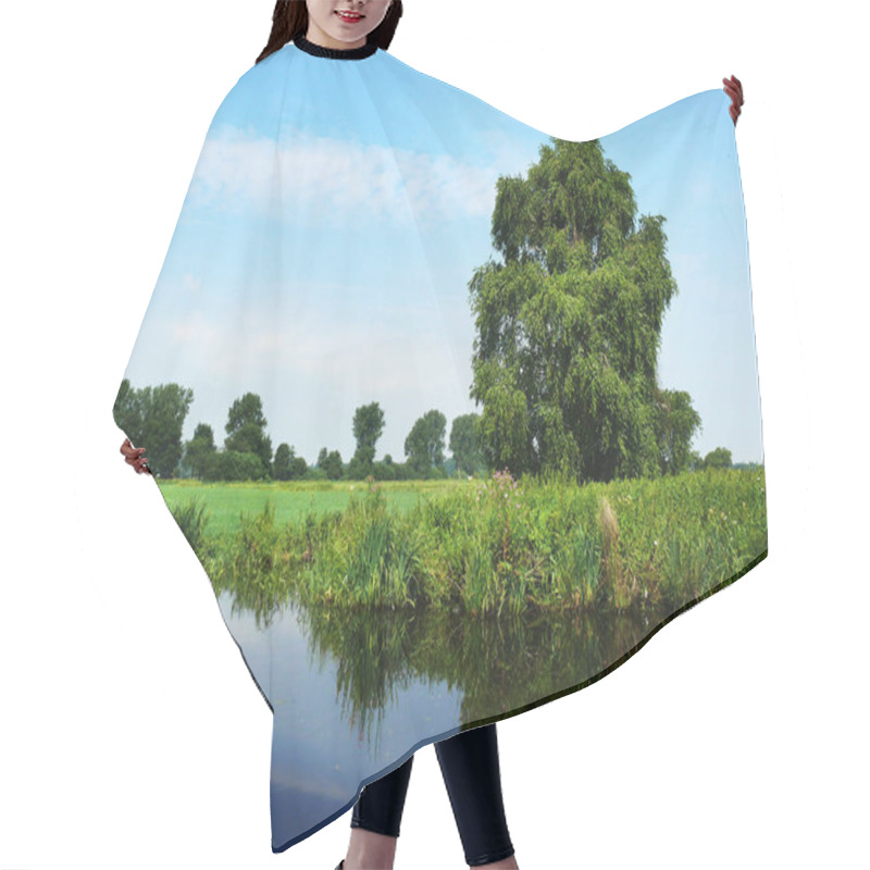 Personality  Beautiful Landscape With A River And A Lake Hair Cutting Cape