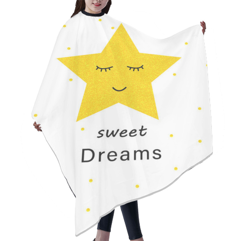 Personality  Cute Illustration For Baby Room Interior Design  Hair Cutting Cape