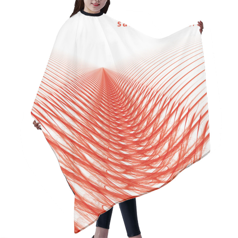 Personality  Red Perspective Abstraction Hair Cutting Cape