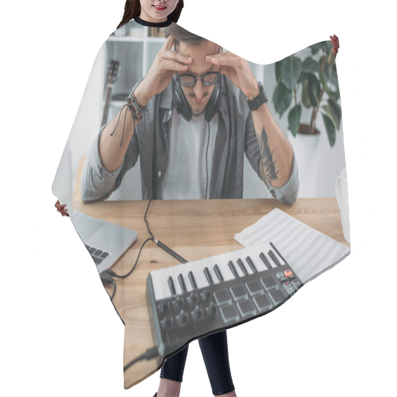 Personality  Angry Young Musician Hair Cutting Cape