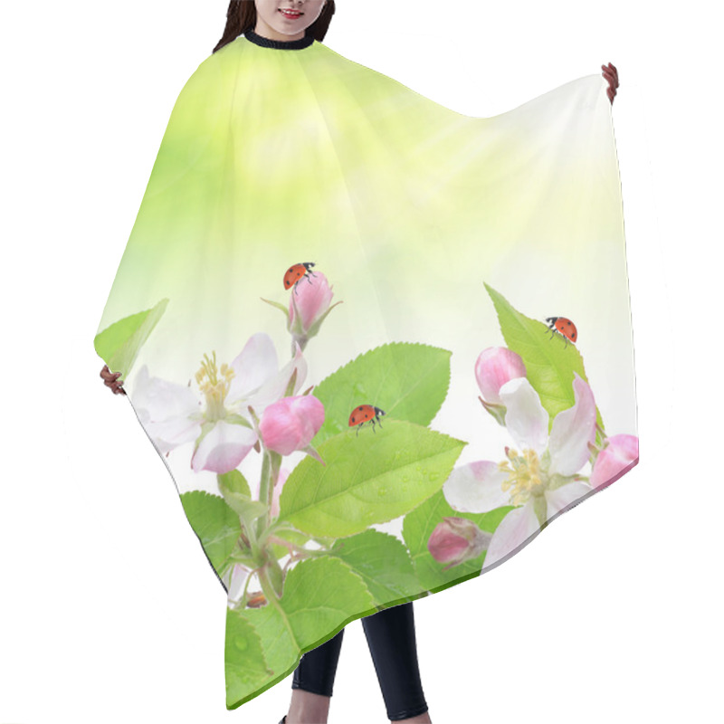 Personality  Spring Blossoms Apple Tree Hair Cutting Cape