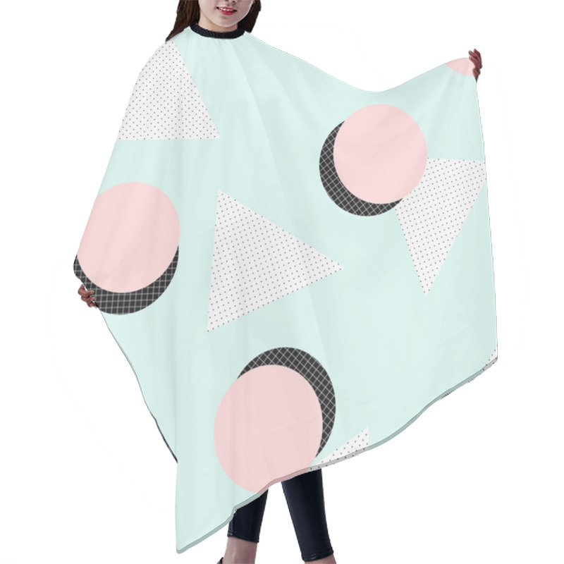 Personality  Retro Geometric Pattern Hair Cutting Cape