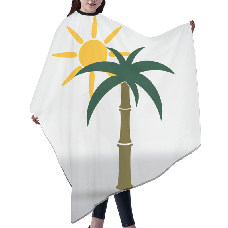 Personality  Palm Tree, Travel Icon Hair Cutting Cape