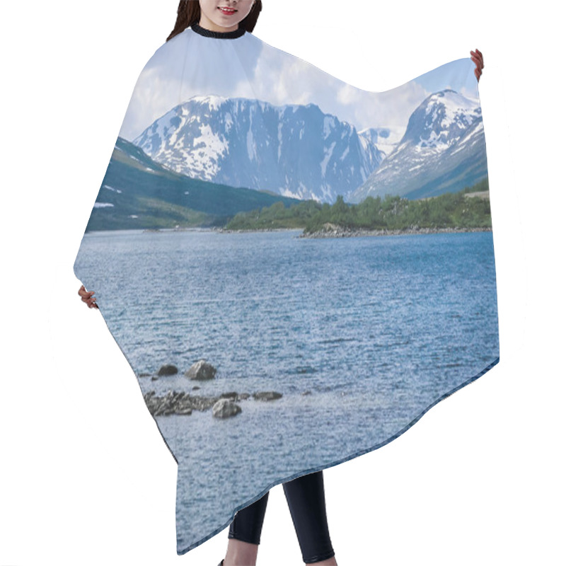 Personality  Travelling To Norway. Mountains, Rivers, Lakes, Fjords And Valleys Hair Cutting Cape