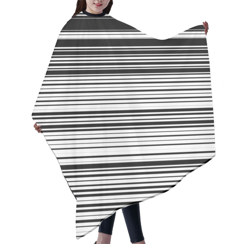 Personality  Straight, Horizontal Lines Pattern Hair Cutting Cape