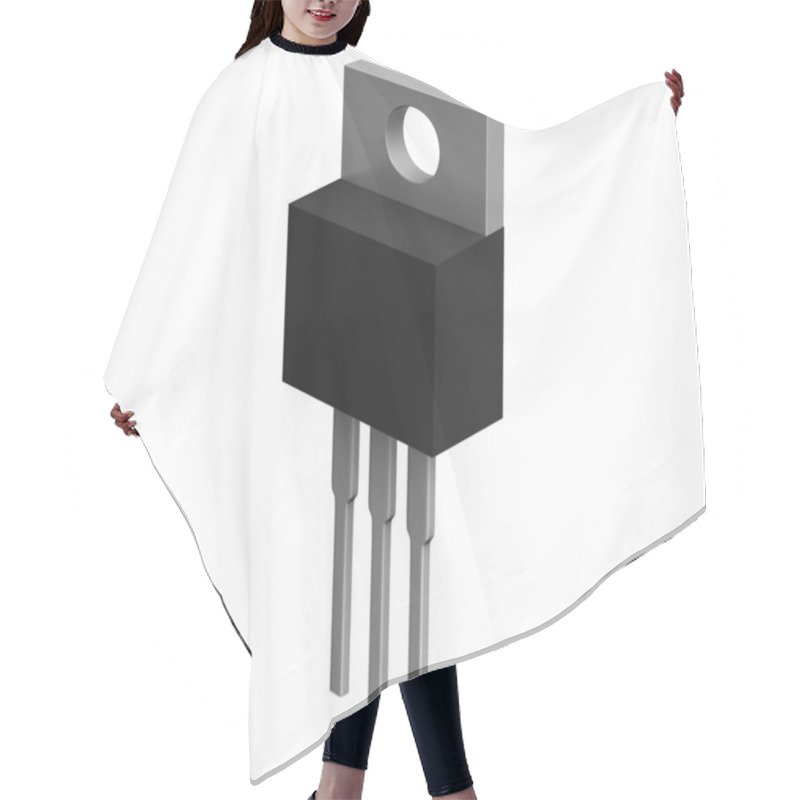 Personality  Electronic Component In TO-220 Package Hair Cutting Cape