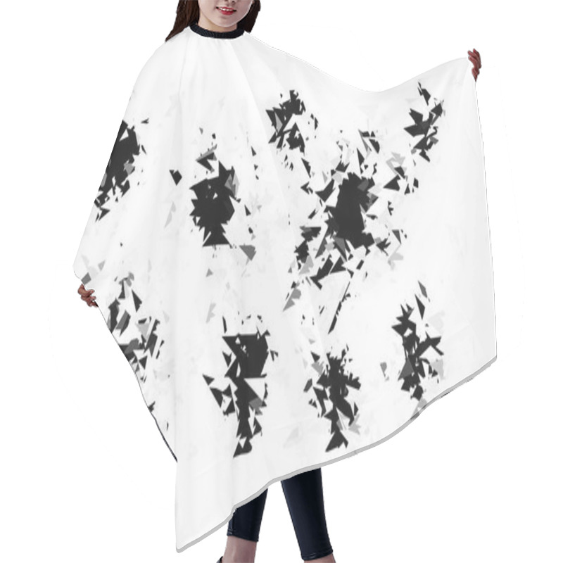 Personality  Broken Glass, Black Cool Background For Website And Print Hair Cutting Cape