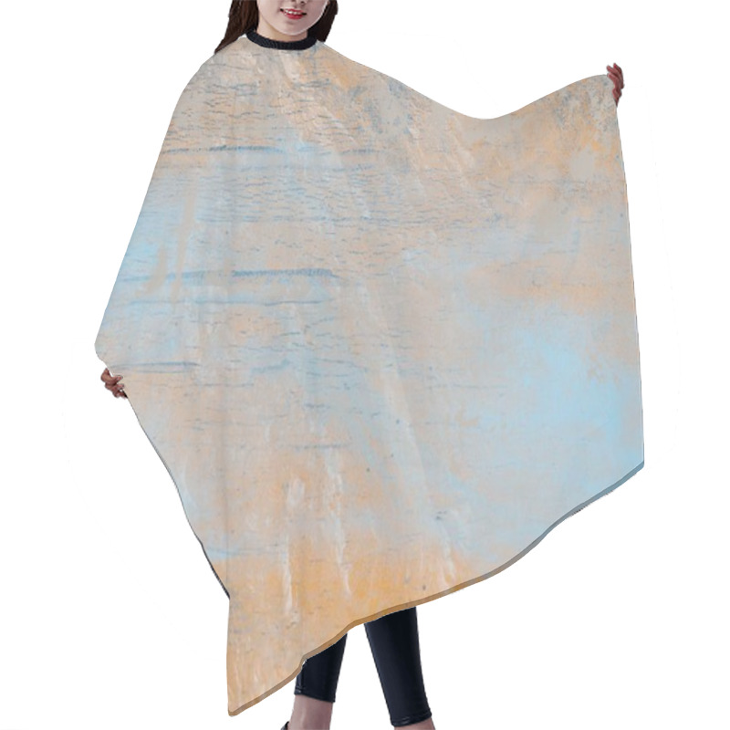 Personality  Abstract Creative Background With Paints Stains Rough Pattern Hair Cutting Cape