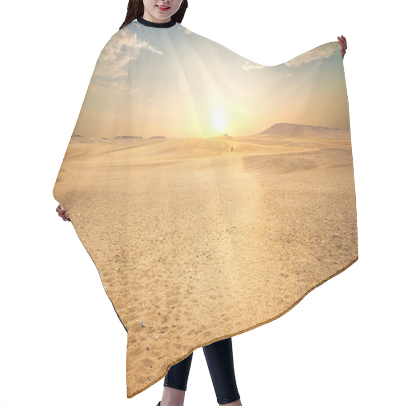 Personality  Sandy Desert In Egypt Hair Cutting Cape