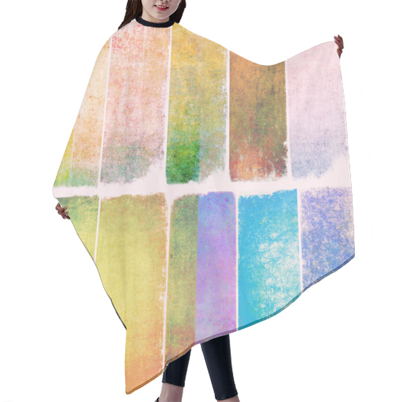 Personality  Lovely Set Of Banners With Earthy Textures Hair Cutting Cape