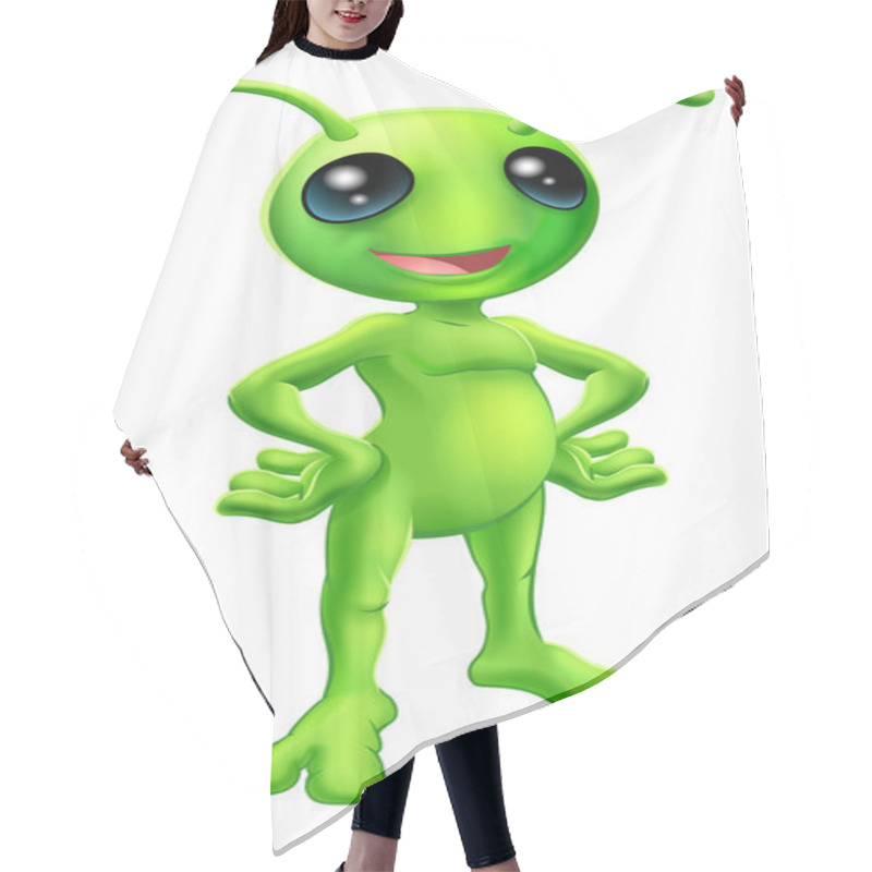 Personality  Cute Cartoon Alien Illustration Hair Cutting Cape