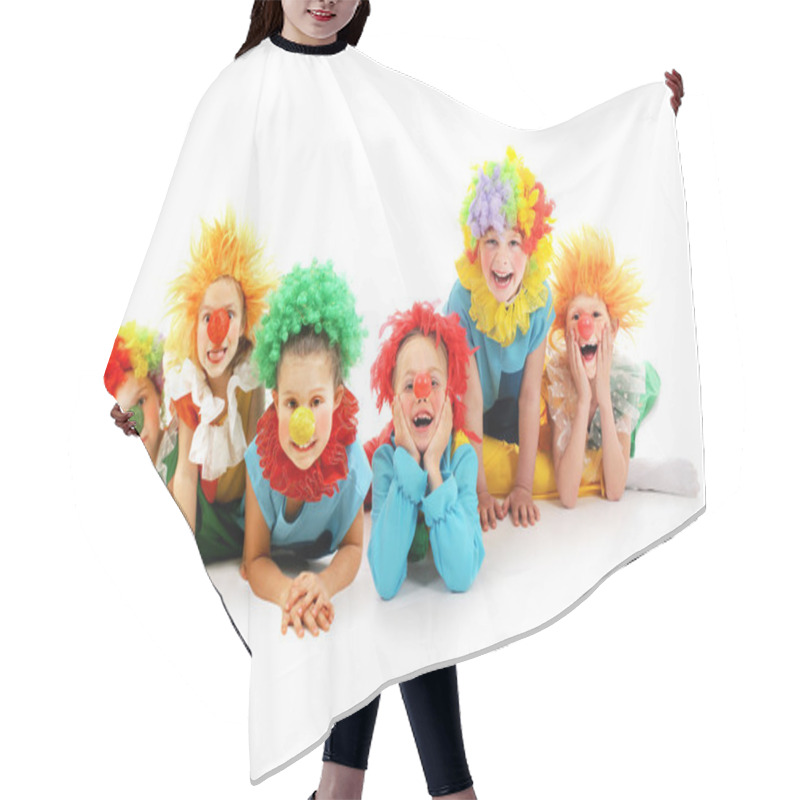 Personality  Funny Clowns Hair Cutting Cape