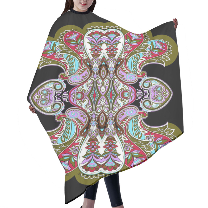 Personality  Traditional Paisley Pattern Hair Cutting Cape