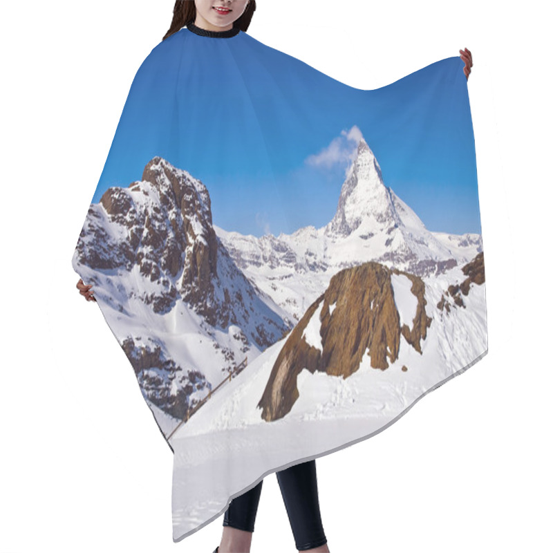 Personality  Matterhorn Peak Alp Switzerland Hair Cutting Cape