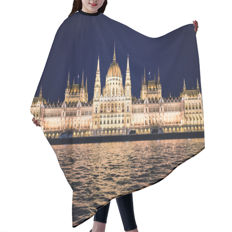 Personality  Night View On The National Hungarian Parliament Hair Cutting Cape