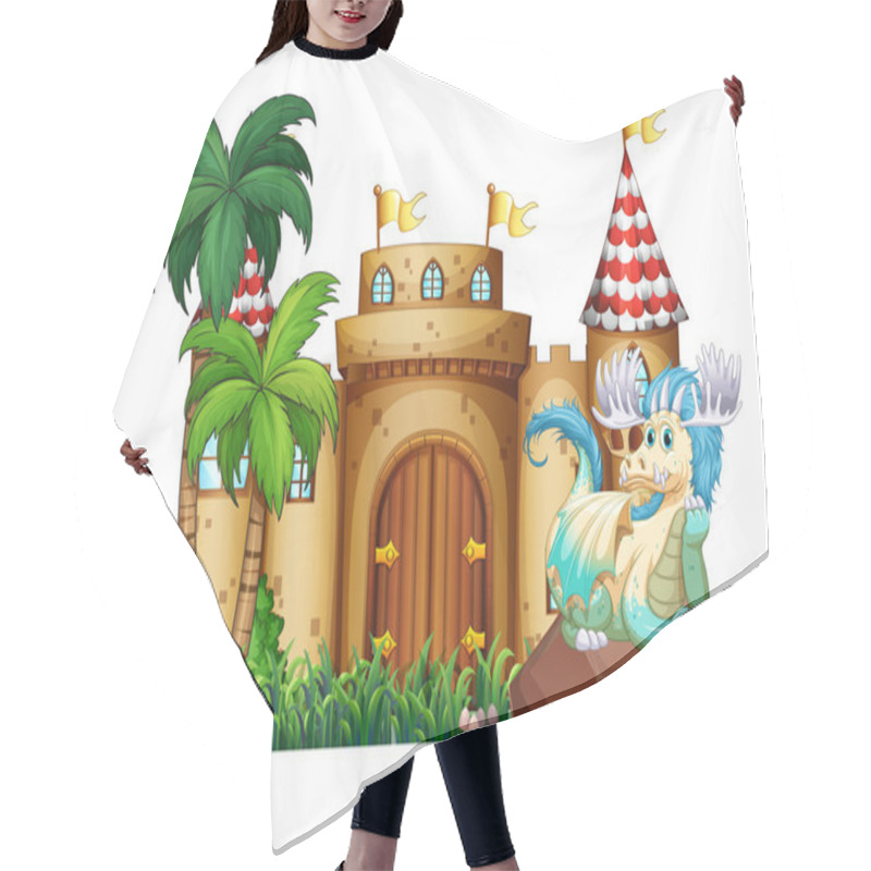 Personality  Castle with a dragon hair cutting cape