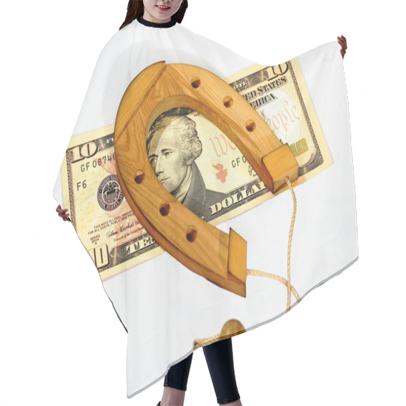 Personality  Souvenir Shoe Is On The Banknotes Hair Cutting Cape