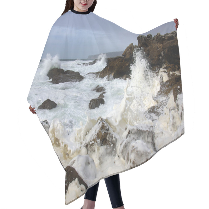 Personality  Ocean Foam Hair Cutting Cape