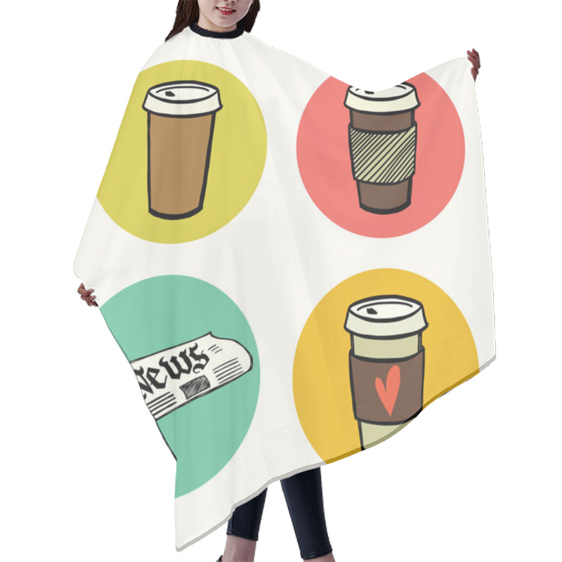 Personality  Coffee. Hair Cutting Cape