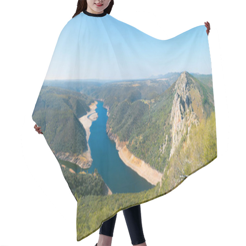 Personality  Panoramic Of Monfrague Park Hair Cutting Cape