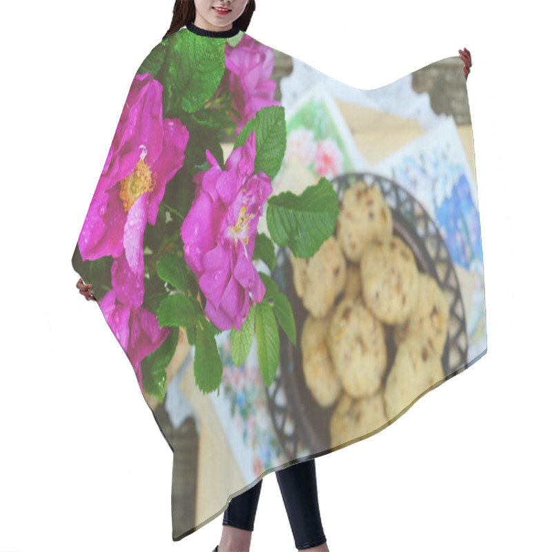 Personality  Wild Rose Bunch And Homemade Cookie Hair Cutting Cape