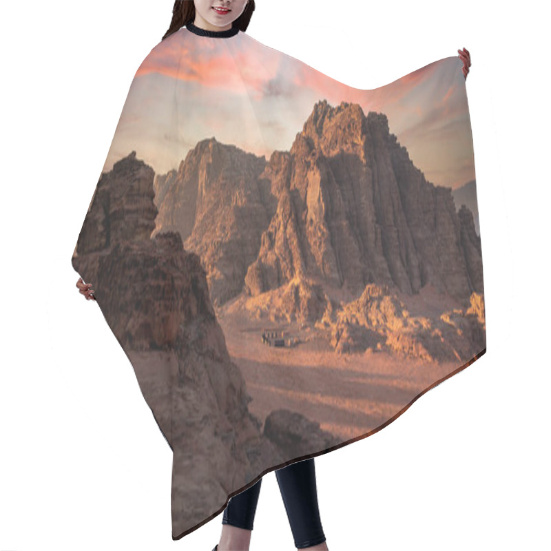 Personality  Beduin Camp At Sunrise In Wadi Rum Desert, Jordan Hair Cutting Cape