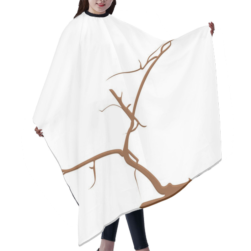 Personality  Branches Vector Hair Cutting Cape