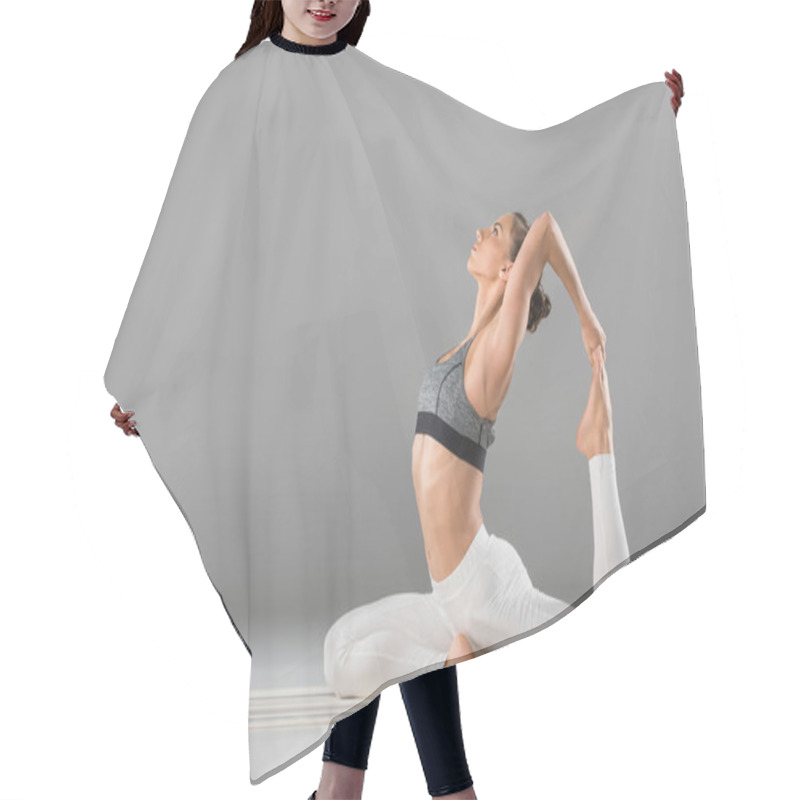 Personality  Woman Practicing Yoga  Hair Cutting Cape