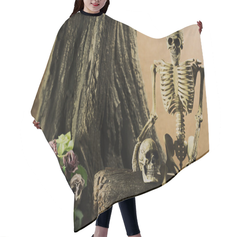 Personality  Still Life With Skull, Love Story Set Hair Cutting Cape